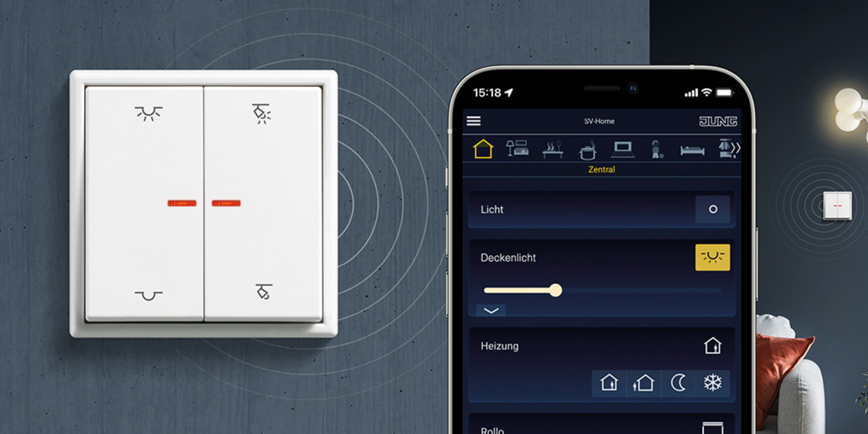 KNX RF Taster bei EMG Elektro-Montagen Geiseltal GmbH in Braunsbedra